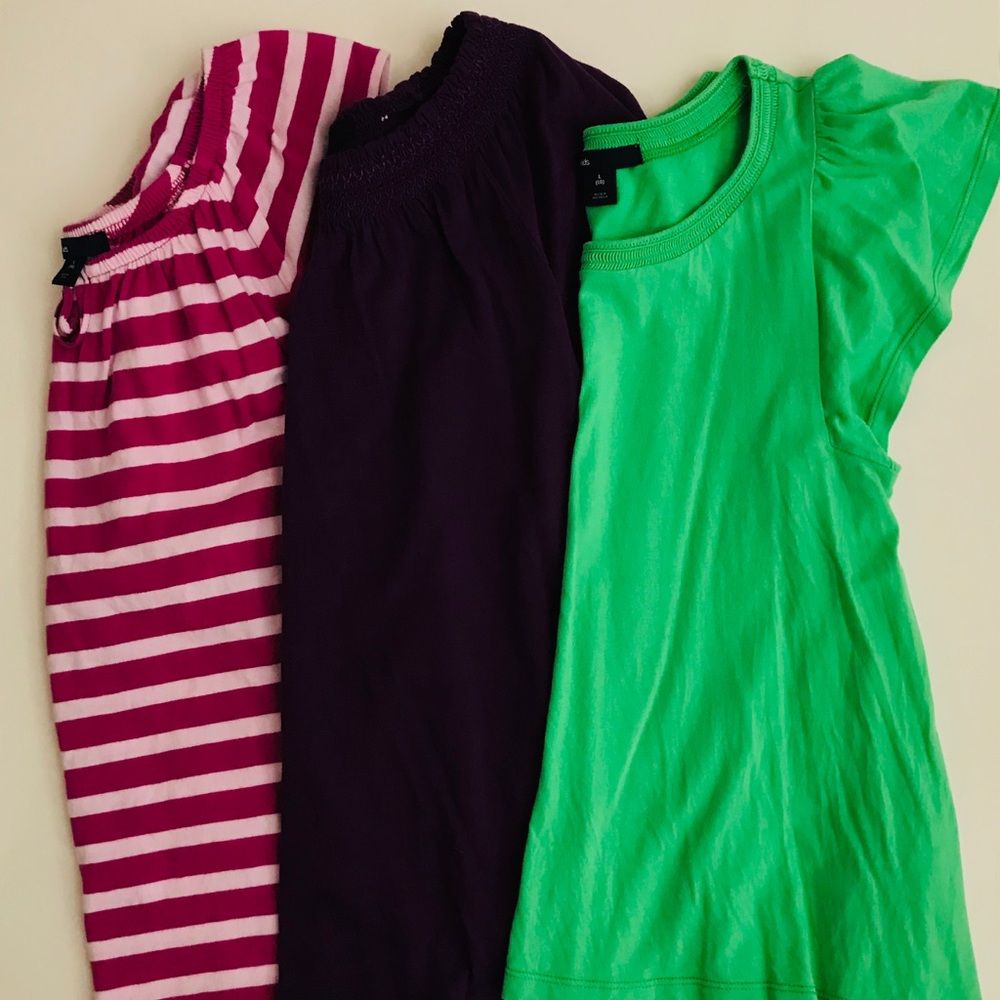 Bundle of 3 Gap Kids Girls Size 10 Knit shirts EUC